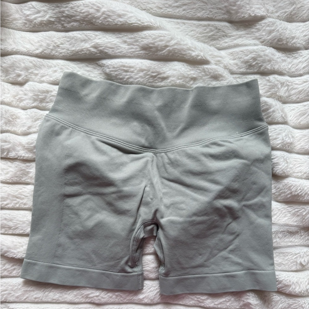High-Waist Grey Women’s Bike Shorts